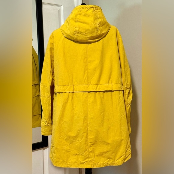 Gently Used J. Crew Mustard Utility Rain Jacket - Picture 5 of 5